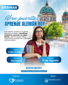 Aprender alemán puede cambiar tu futuro: FCAB y Unisucre invitan a un webinar gratuito
